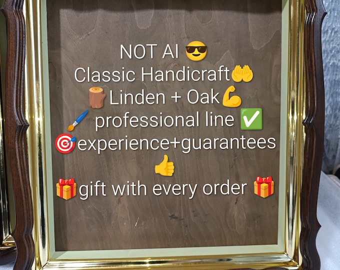 Orthodox Wooden Kiot for Icon 40x45 cm | Handmade Ash Wood Icon Case with Gold Leaf Frame | Traditional Orthodox Icon Display Cabinet