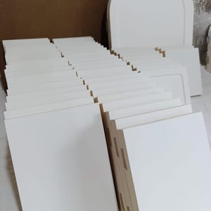 Ortodox platt ikontavla 20 x 25 cm – Äkta Levkas Gesso, Linne Pavoloka, Lindeträpanel, Kovcheg, Färdig för äggtemperamålning bild 3