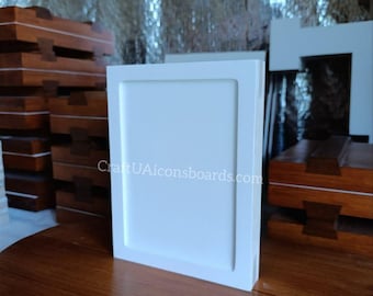 Handcrafted icon board 15×20cm (5.91×7.87  inches)|Gesso board with ark |Boards for icon painters|Board for icon painting|gesso icon board|