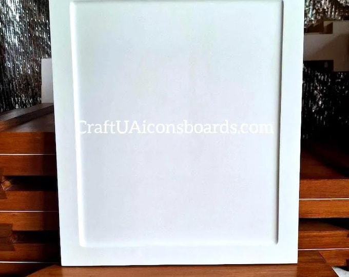 Handmade Gessoed Wood Panel for Icon Painting 12×14 in (30×35 cm) | Linden Wood Craft Supply with Kovcheg | Levkas & Linen Pavoloka