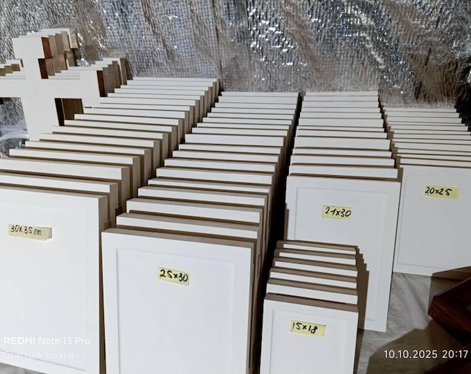 Icon Board with Ark 20x25 cm (8x10"), Gessoed Wood Panel for Iconography, Traditional Levkas Board for Egg Tempera, Handcrafted Linden Wood