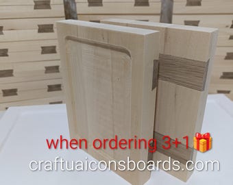 Linden Wood 20×25 cm (7.9×9.8 in) Icon Board with Oak Splines – Traditional Kovcheg Panel – Ready for Gesso – Solid Wood Icon Painting Board