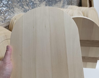 Arched Icon Board 25×30 cm – Flat Wooden Panel with Splines – Linden Wood – Unprimed Orthodox Icon Painting Board