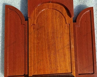 Triptych Icon Board with Kovcheg – Handcrafted Wood Panel