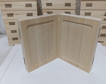 Ungessoed Icon Board 7x9 in (18x23 cm) with Kovcheg | Linden Wood Orthodox Panel | Handmade Icon Board for Icon Painting