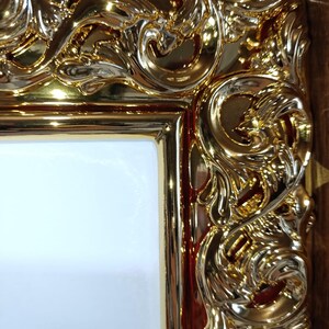 Hand Carved Icon board Case(45х69cm) for 28×32 cm Icon – Oak Kiot with Gold Carved Frame – Orthodox Icon Shrine with Levkas Panel image 4