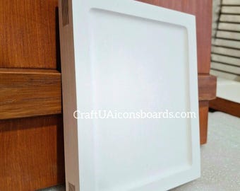 handmade icon board with Lefkas— 15x18cm