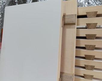 Ikonbräda 23×33 cm, handgjord gessoad lindträpanel med ekstöd, levkabräda för ikonmålning