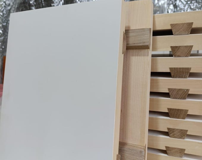 Gessoed Icon Board 25×35 cm (9.8×13.8”) – Handmade Linden Wood Panel with Oak Braces, Levkas Board for Icon Painting