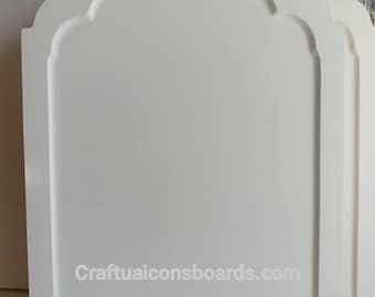 Arched Icon Board 10.6x14.4 Inches – Linden Wood Panel with Kovcheg & Gesso – Traditional Icon Painting Board