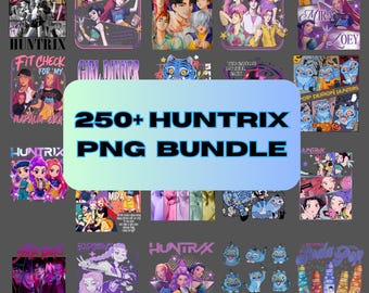 Kpop Demon Hunter PNG Bundle | 250+ Saja Boys & Huntrix Girls PNG | Kpop Idol Movie Inspired Skinny Tumbler PNG Pack