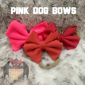 Pink Dog Bows