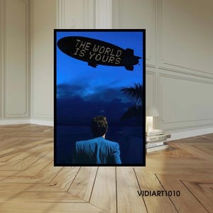 The World Is Yours Scarface Canvas Art : Epic Scene Al Pacino