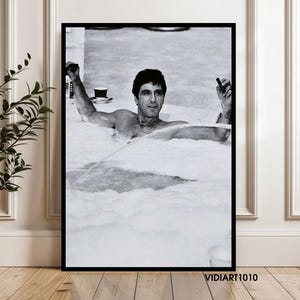 Scarface Art: Tony Montana &#39;The World Is Yours&#39; Framed Canvas