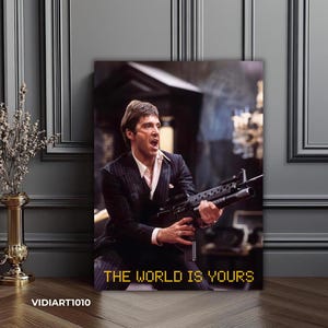 Świat należy do ciebie Sztuka na płótnie Scarface: Al Pacino Tony Montana