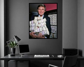 Donald Trump Pop Art Leinwanddruck: Retro USA Wanddeko