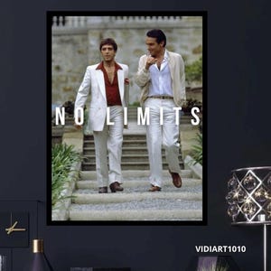 Painting No Limits Scarface Canvas Art: Tony Montana with Sosa