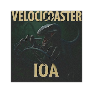 Velocicoaster Car Magnet: Jurassic World, Universal Orlando Inspired