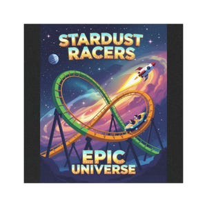 Stardust Racers Car Magnet: Epic Universe Theme Park Decor