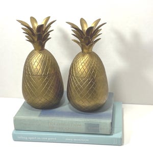 Vintage Messing Ananas Kerzenständer: Mid-Century Modern Tropisches Dekor