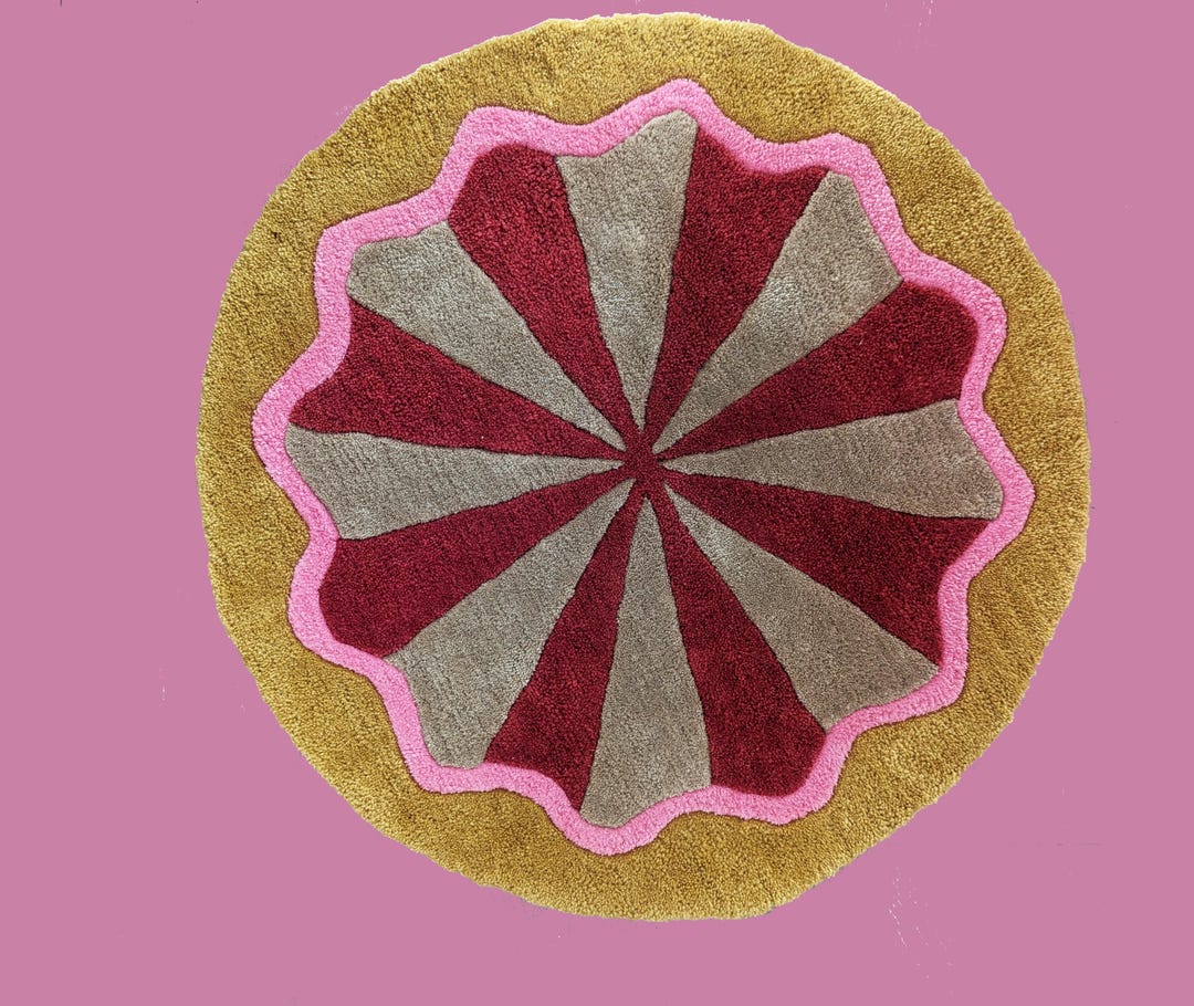 Large Round Circus Tufting Rug - Floor Decoration - Etsy