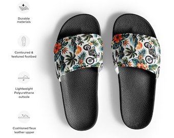 Men’s Dirt Bike Hawaiian Slides | Motorcycle Shower Shoes | Off Road Rider Gift | Moto Slides for Men | Dirt Bike Summer Shoes