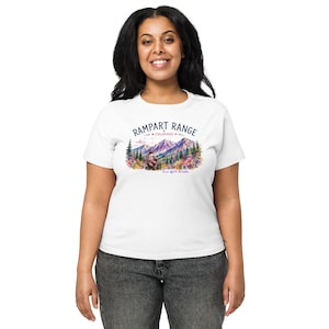 Rampart Range Dirt Bike-T-shirt dames met hoge taille