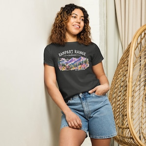 Rampart Range Dirt Bike-T-shirt dames met hoge taille