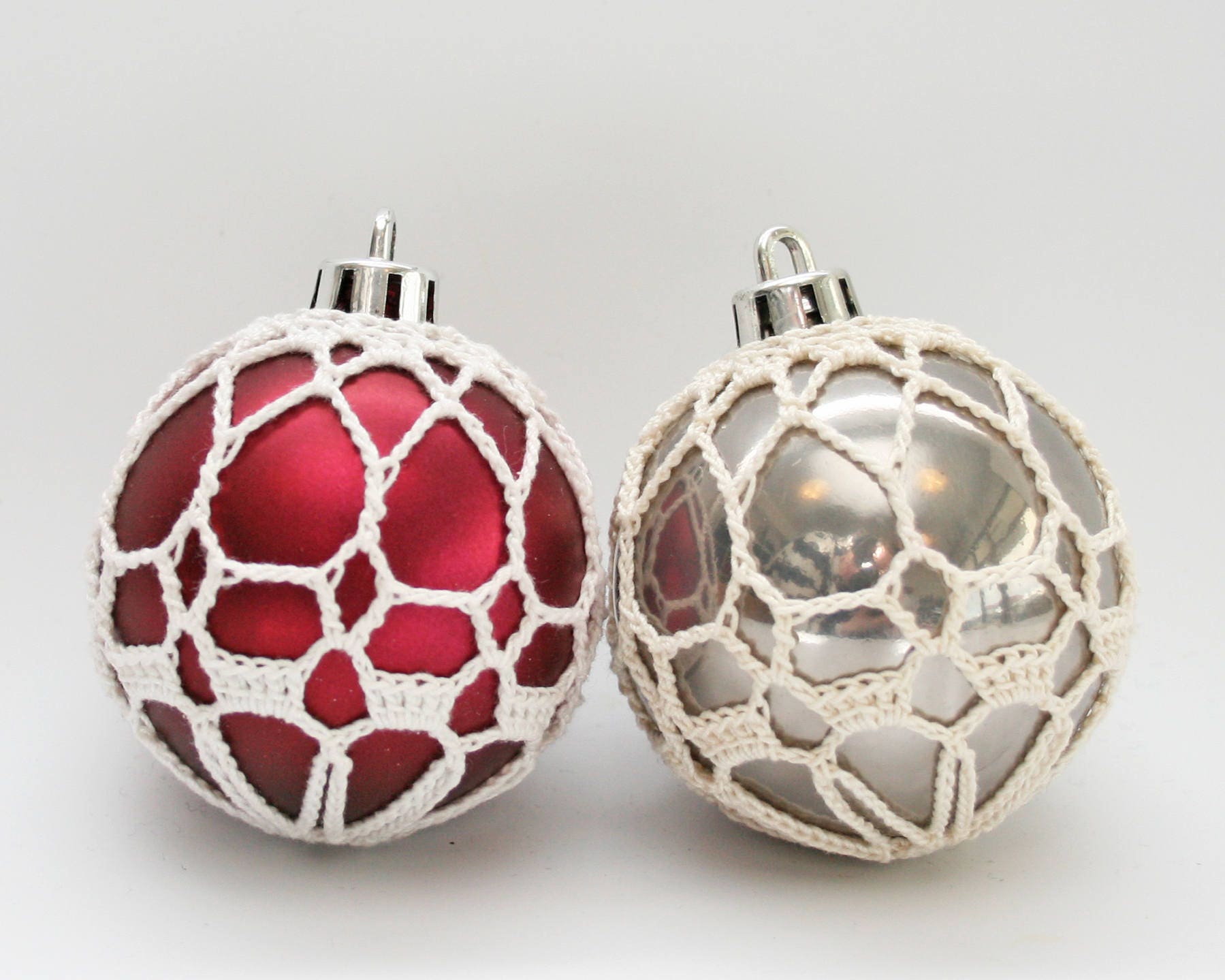 Christmas Ornament Cover 6 Crochet Pattern Holiday Decor Etsy UK