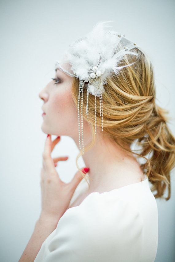 gatsby bridal headpiece