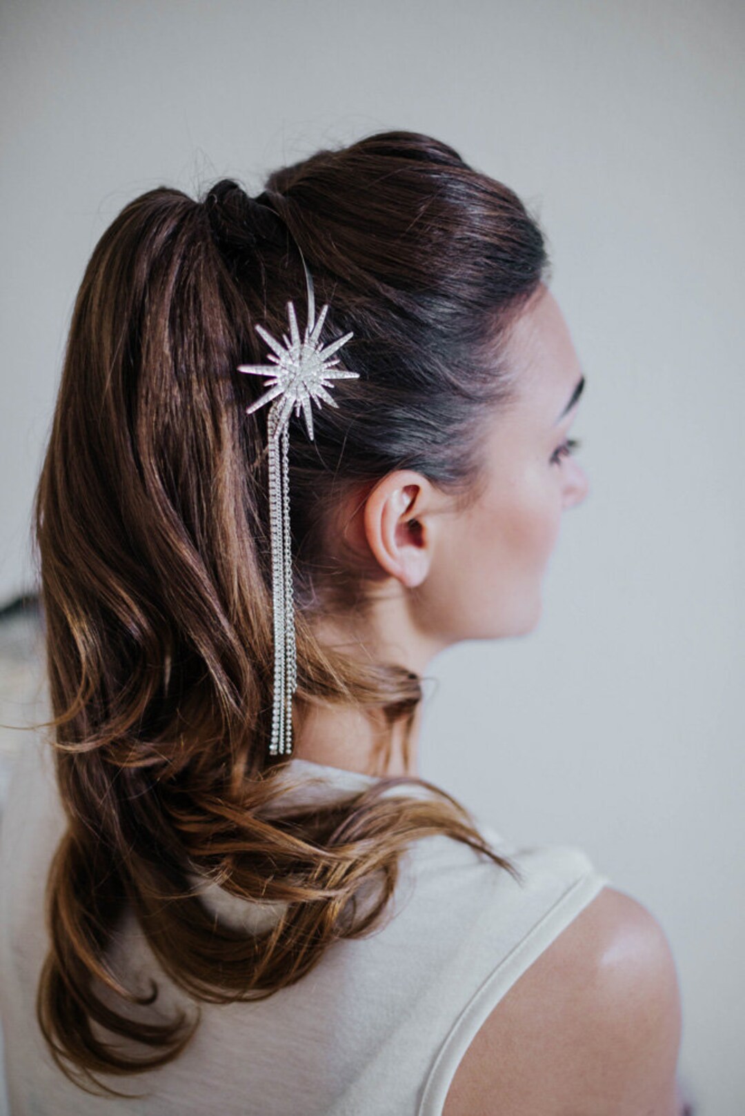 bridal headpiece for short hair