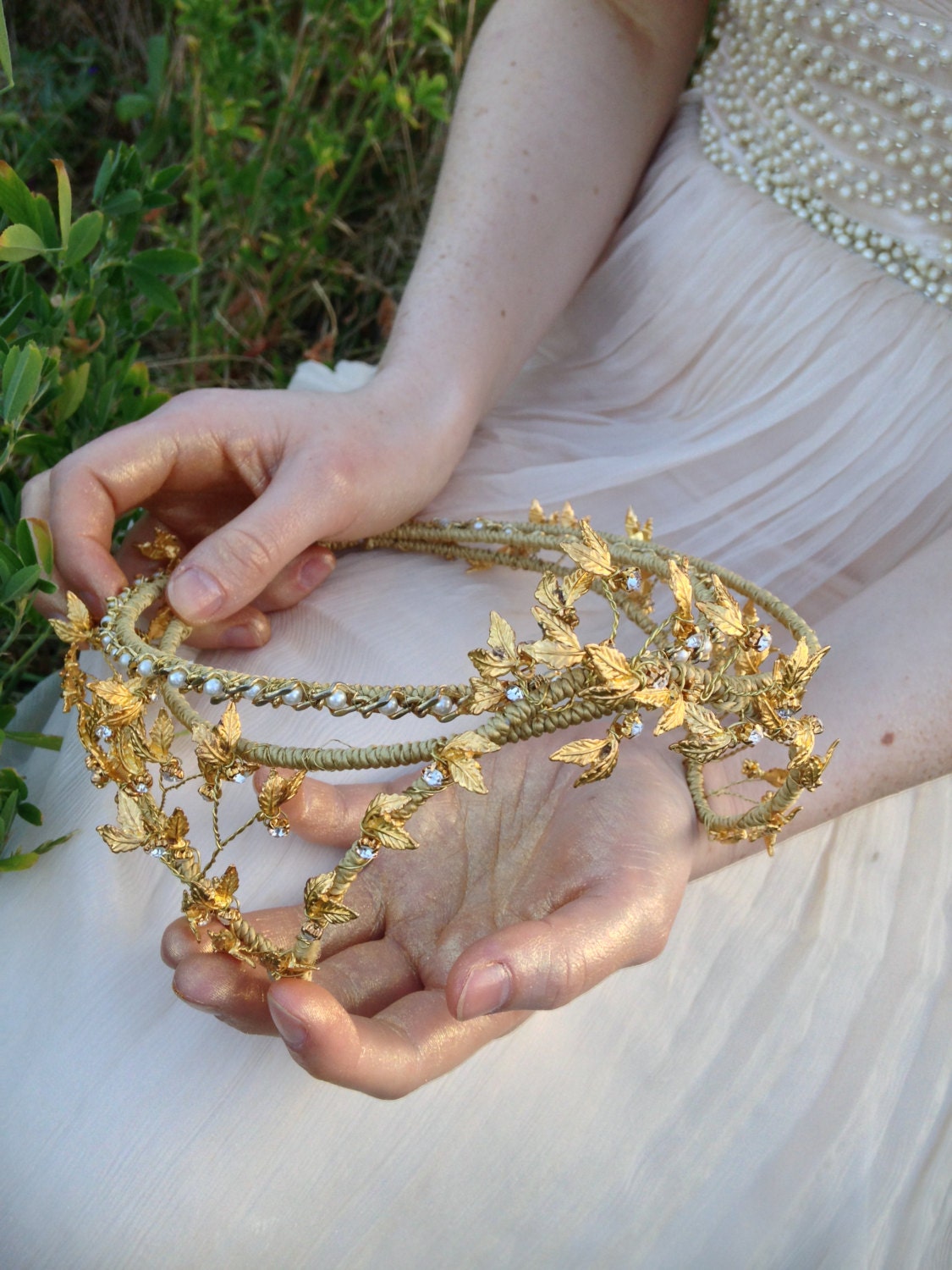 bridal cap headpiece