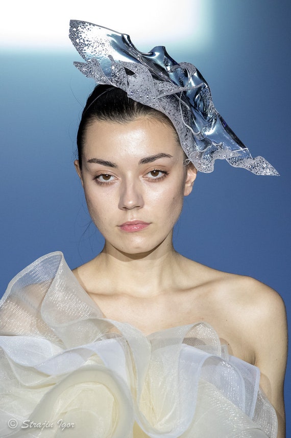 High fashion headpiece avant-garde hat 