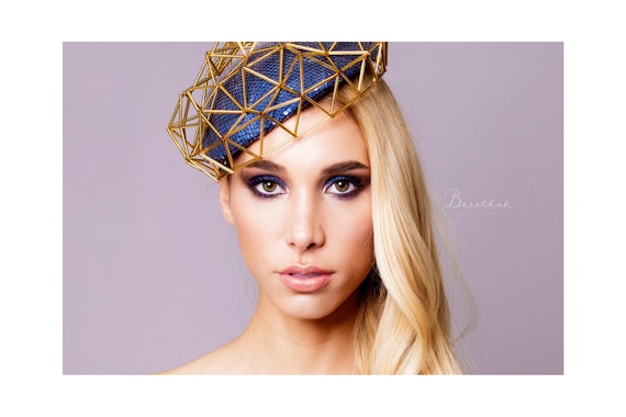 Geometric Pill Box Hat Fascinator 