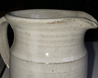 Grey art pottery pitcher or creamer excellent condition