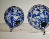 2 glass Christmas ornaments Kaspar Bleikristal excellent condition