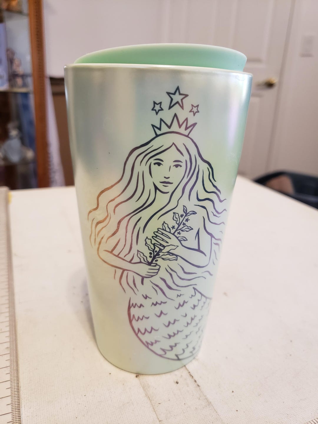 Starbucks Anniversary マーメイド水筒 Starbucks 50th Anniversary Mermaid Tumbler With Lid Excellent