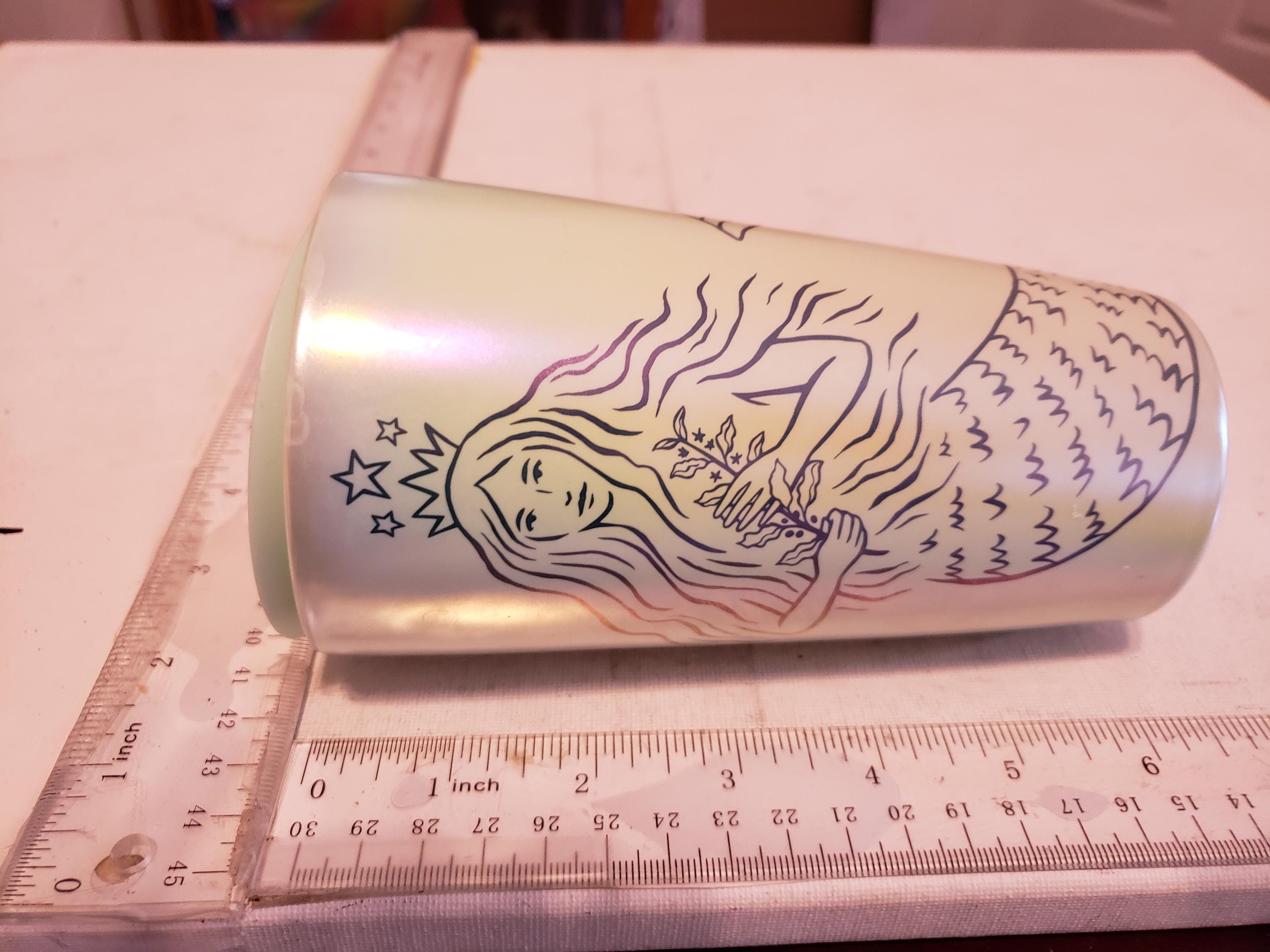 Starbucks 50th Anniversary Mermaid Tumbler With Lid Excellent