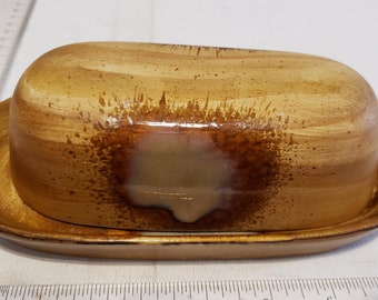 Vintage Sango Splash butter dish excellent condition