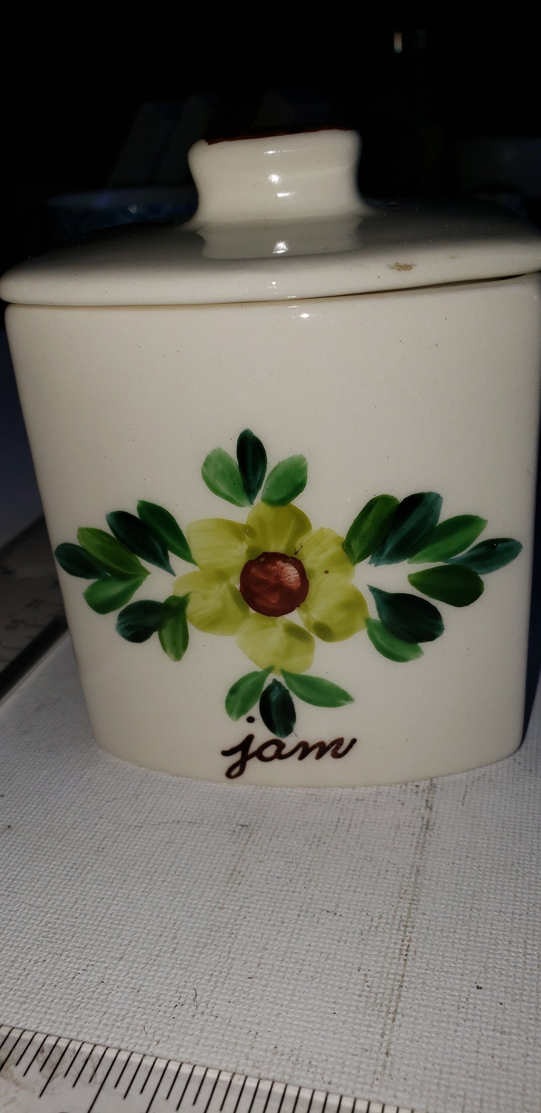 Vintage Ceramic Jam Jar Excellent Condition Etsy