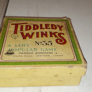 Vintage board game Tiddledy Winks game good condition