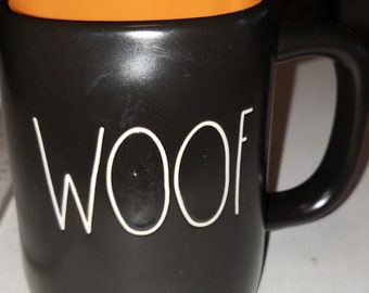 Rae Dunn WOOF coffee mug ceramic excellent condition