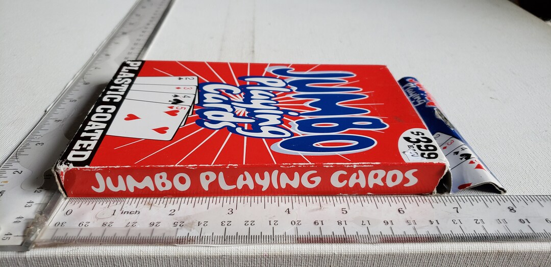 Fun Deck of Jumbo Playing Cards Excellent Condition Etsy