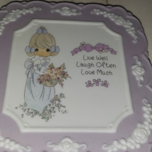 Precious Moments wall decor Live Well ceramic excellent condition
