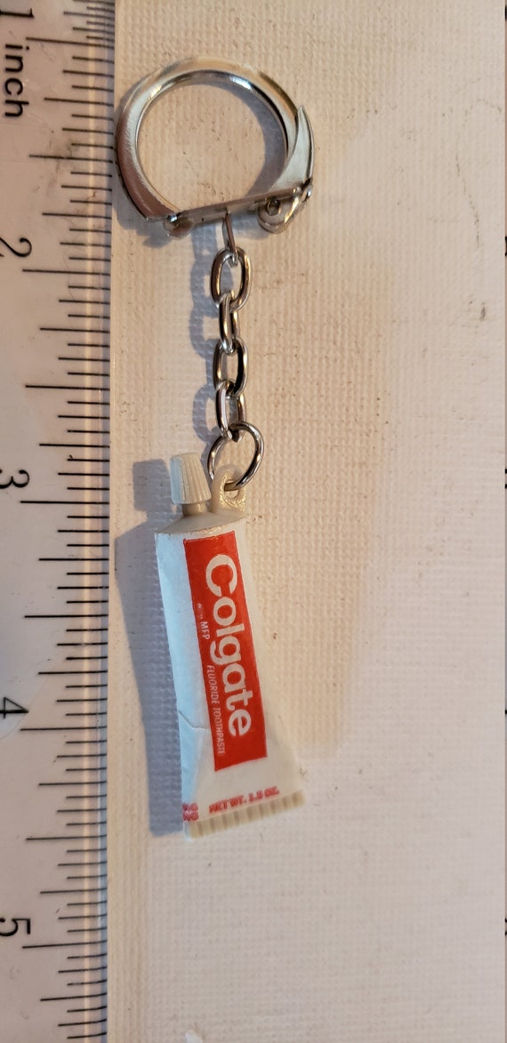 Vintage toothpaste Colgate key chain excellent condit… Gem