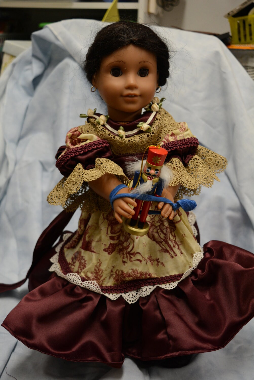 18 inch doll dress Christmas Nutcracker ballet Clara vintage Etsy