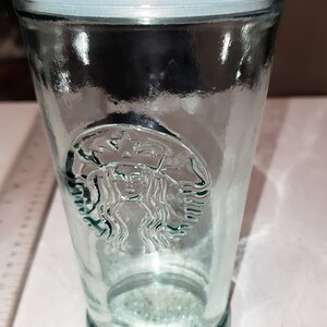 Starbucks mint green double-layer Classic Glass Straw 20oz cup