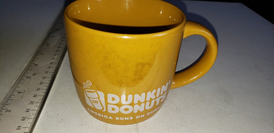 Large Ceramic Dunkin Donuts Coffee Mug Excellent Condition Etsy