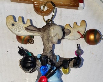 Christmas ornament moose Ollie Yurselph Pocatello excellent condition