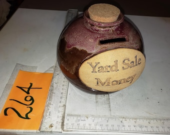 Pottery YARD SALE bank excellent condition